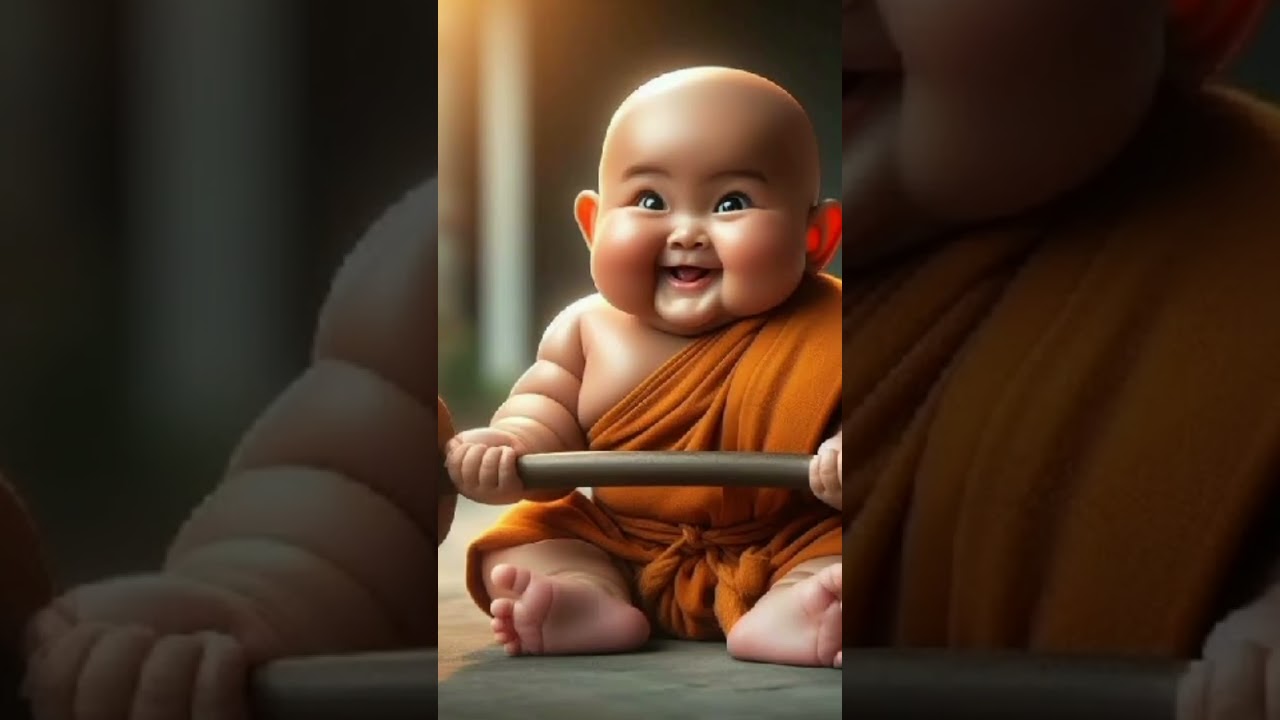 So cute baby Monk