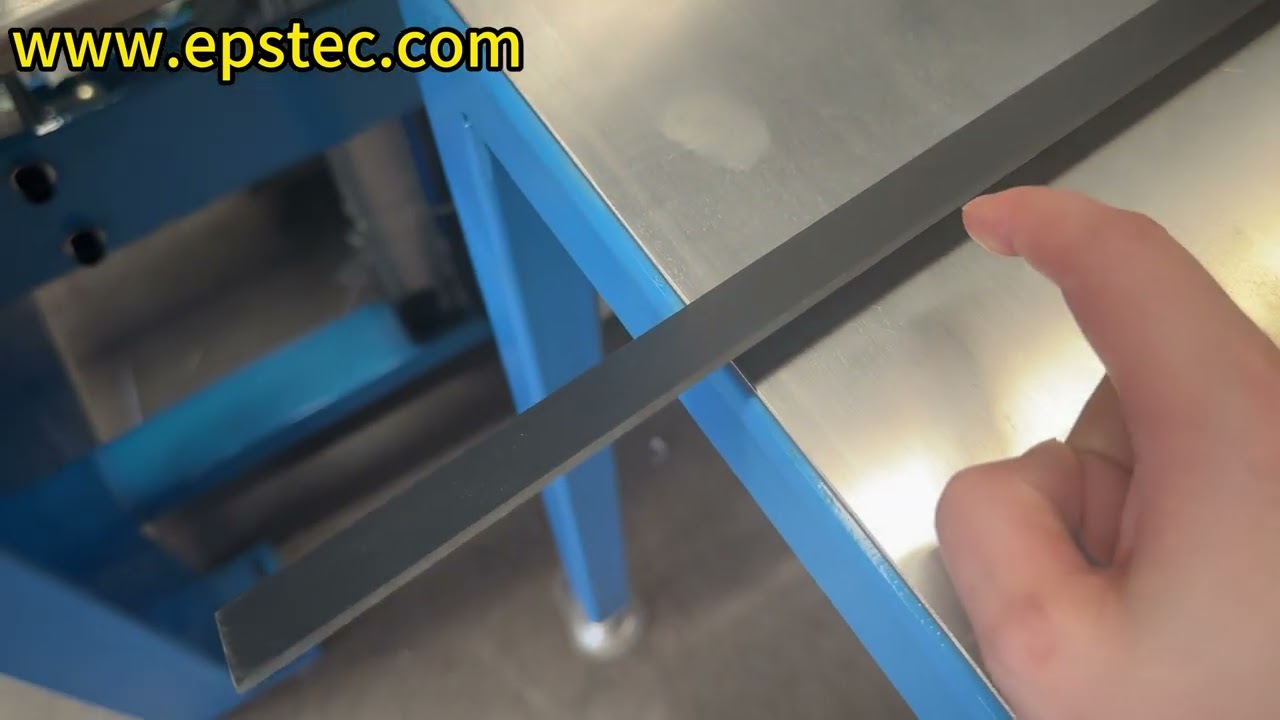 6 side EPS foam packaging machine uses blades instead of heating wires to cut the PE film