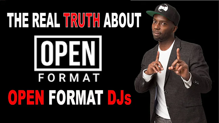 Äkta sanning om öppna format-DJs - vissa av er ÄR INTE