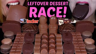 ASMR LEFTOVER DESSERT RACE KLONDIKE BAR, DARK CHOCOLATE TICO ICE CREAM, DOVE ICE CREAM, KINDER 먹방