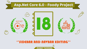 #18 Foody Asp.Net Core 6.0 Project - Sidebar And Navbar Editing