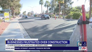 Las Vegas business owners weigh in on Charleston construction delays