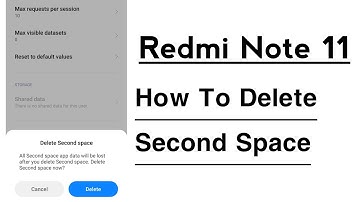 Redmi Note 11 How To Delete Second Space
