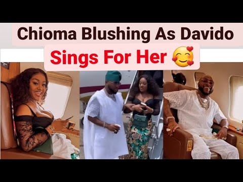 Cute Moment Davido Sang For Chioma At Israel DMW's Wedding While Chief Priest Cubana Made Money Rain