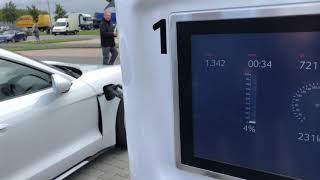 High-speed charging the 2020 Porsche Taycan Turbo