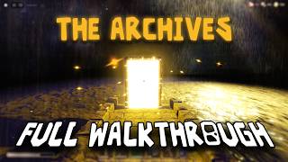 DOORS - The Archives Full Walkthrough