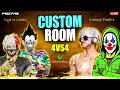 CUSTOM ROOM🎯4VS4👽6VS6😈| ROAD TO 20K | FREEFIREFUN IS LIVE🔴#freefirefun #freefirelive #customroom