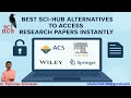 Best Sci-Hub Alternatives to Access Research Papers Instantly #Tamil#