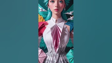 AI Generated Video Animation | Origami | AI Art Visuals #shorts
