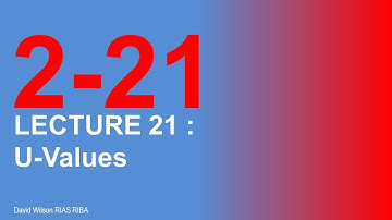 21 U value calculations