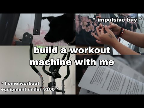 vlog: watch me build an elliptical | home workout equipment for under $100 **impulsive buy**