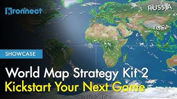 World Map Strategy Kit 2 - Create WORLD MAP Games With UNITY