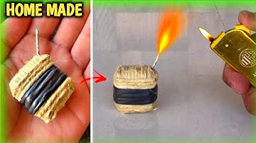 How To Make Diwali Crackers Using Matchstick - Bijli Bomb / Diwali Anar / Pop Pop Crackers