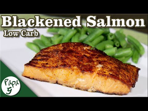 Blackened Salmon – A Slightly Spicy Very Easy Low Carb Keto Seafood Recipe