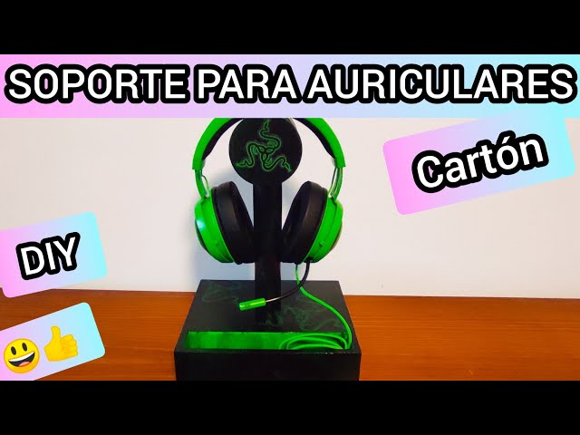 😃👍💞COMO HACER SOPORTE PARA AURICULARES O CASCOS GAMER💞 