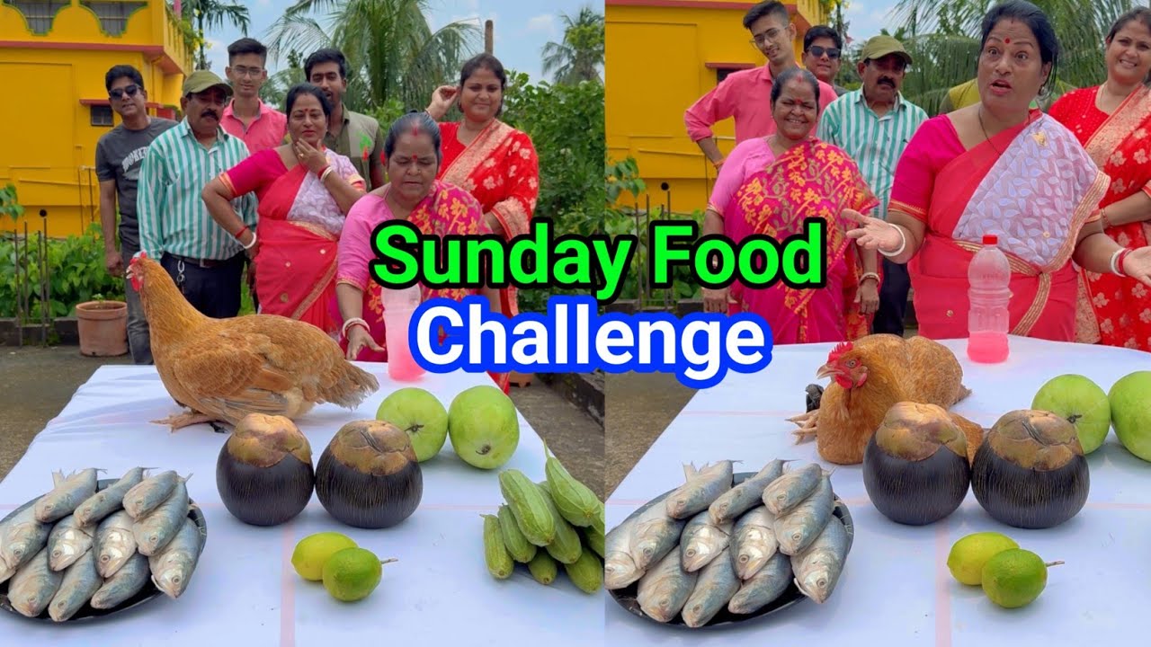 funny sunday special food Challenge video
