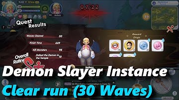 Demon Slayer instance Wave 30 clear | rox | Ragnarok X: Next Generation
