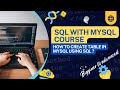 how to create a table in mysql using sql? || pprh technologies telugu ||sql with mysql course