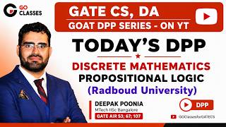 Discrete Mathematics Dpp - Solutions | Propositional Logic | Radboud Uni. | Gate Cs Goat Dpp - Day 5
