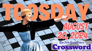 Tuesday: DOH! Re Mi - NYT crossword 8/20/2024
