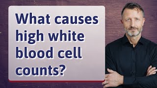 What causes high white blood cell counts?