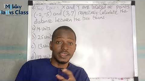 WAEC 2025 Mathematics |Question 4: How to Calculate distance between two points|