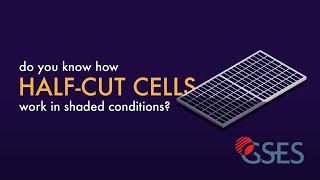 How halfcut solar cells work in shaded conditions.