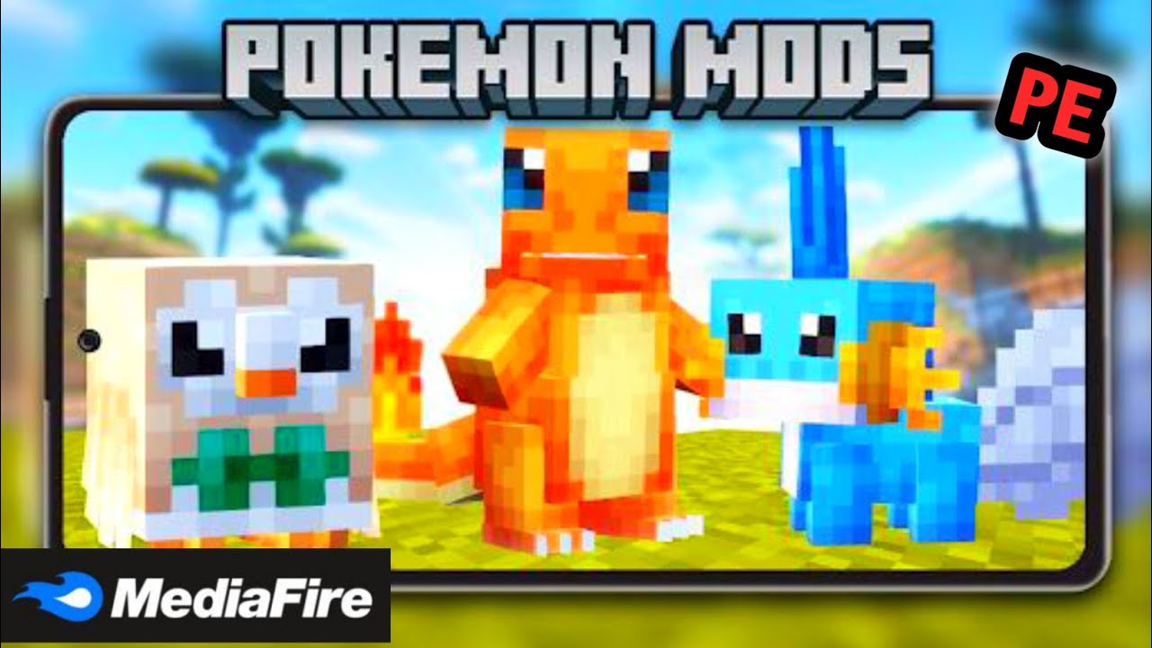 NEW Pokémon Addon for MCPE 1.21.50+ 😱 | Pixelmon Mod in Minecraft PE ...