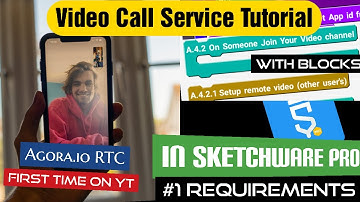 Video Call Service in Sketchware Pro[ProjectLink✔️] : #Part1 #Requirements Video | How to What to