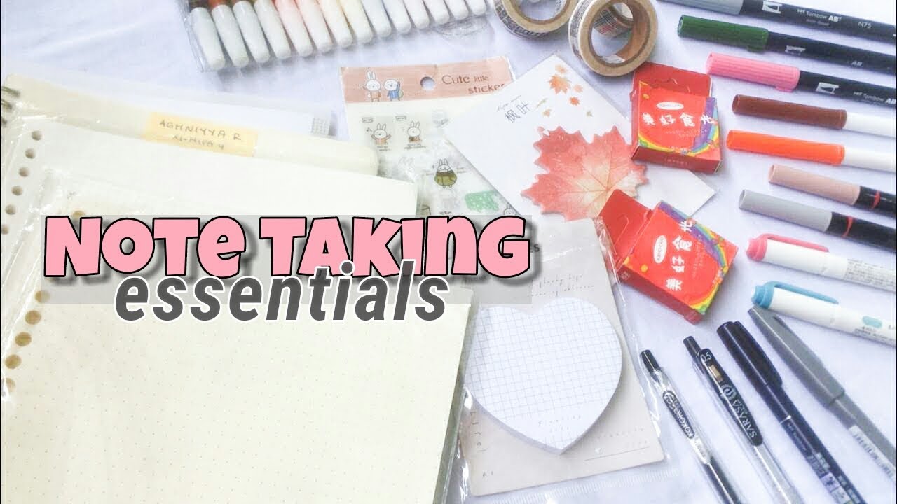 note taking essentials🌻 | Indonesia🇮🇩 - YouTube