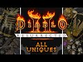 The complete guide to all uniques in diablo 2 resurrected full series