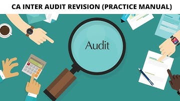 AUDIT CH 3 PART 3 REVISION ICAI PM SM    CA INTER IPCC