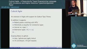 Cubical Agda: A Dependently Typed Programming  Language with Univalence and Higher Inductive Types