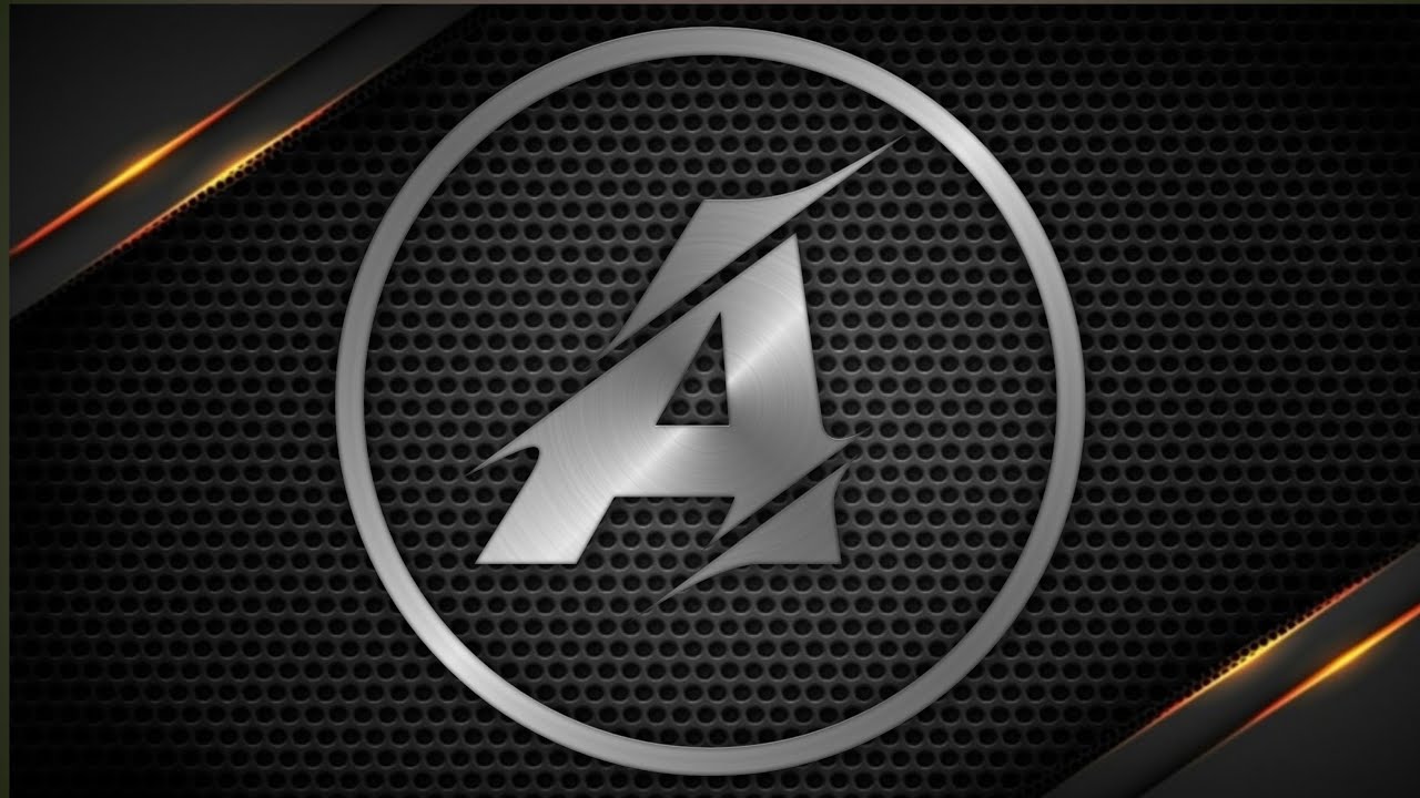 "A" Letter Logo design - YouTube