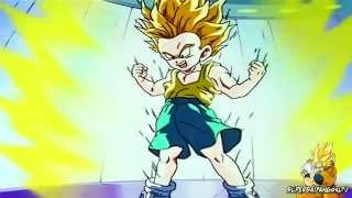 Kid Trunks Turns Super Saiyan for the First Time [Kid Trunks vs. Vegeta] (True 1080p HD) screenshot 4