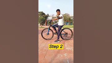 How to Ride Cycle Without Hands Tutorial 20 Second | Subscribe For More #shorts #cyclestunt #balance