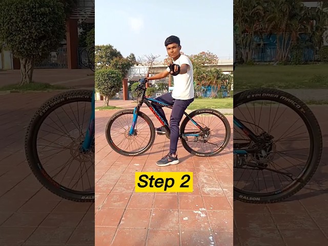 How to Ride Cycle Without Hands Tutorial 20 Second | Subscribe For More #shorts #cyclestunt #balance class=