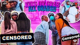 Kiss Or Grab? Public Interview All Grabs By Me Compilation