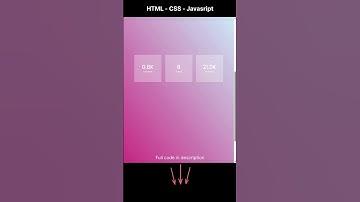 HTML CSS and JavaScript Stats Counter #coding #programming #html #css #javascript  #codeflow=