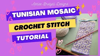 Tunisian Mosaic Crochet Stitch Tutorial, translating from Overlay Mosaic 