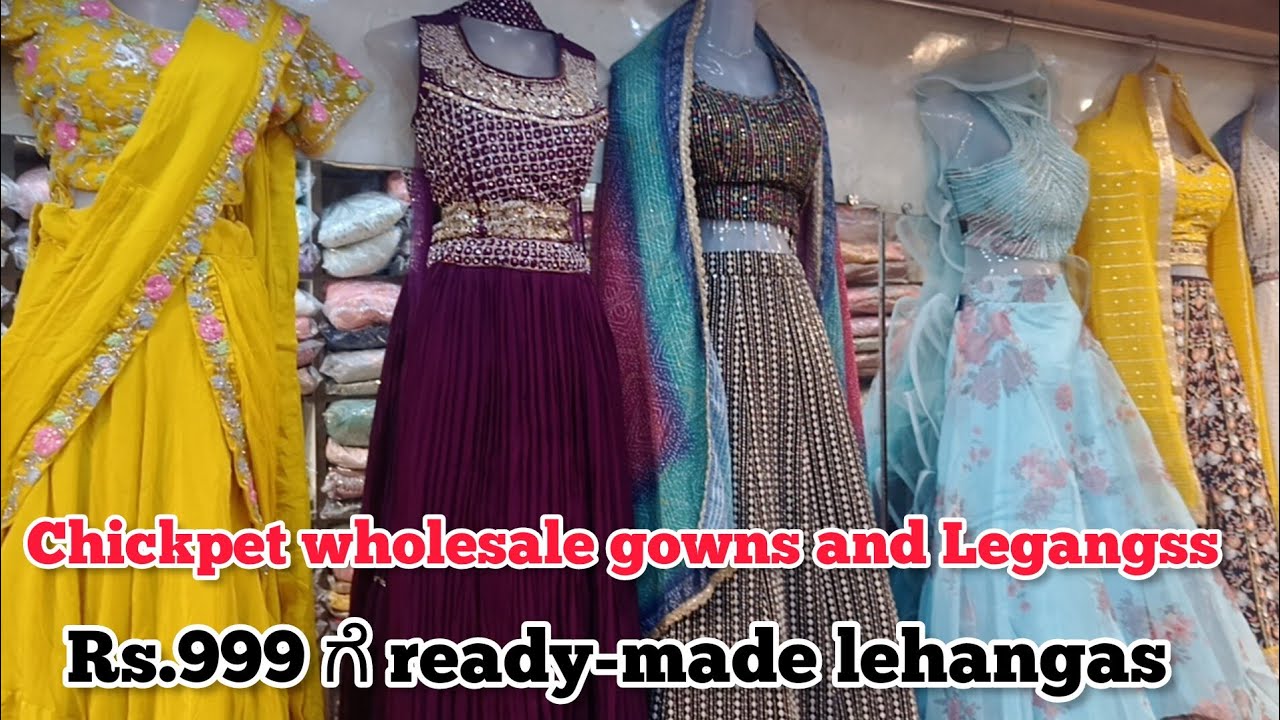 Chickpet Bangalore party wear gowns ||Single piece courier available -  YouTube
