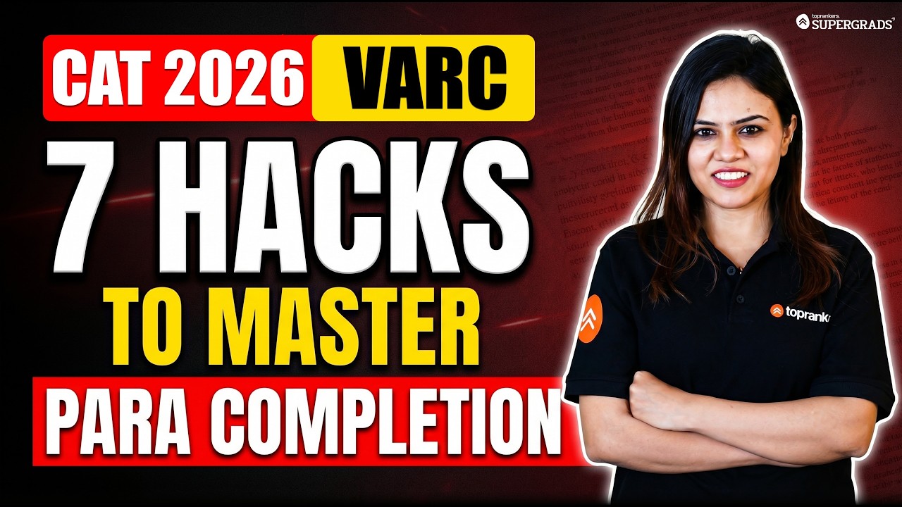 7 Hacks to Master Para Completion 🔥 CAT VARC 2026 Strategy - YouTube