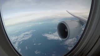 Thai Airways 777 Timelapse over Southern Thailand