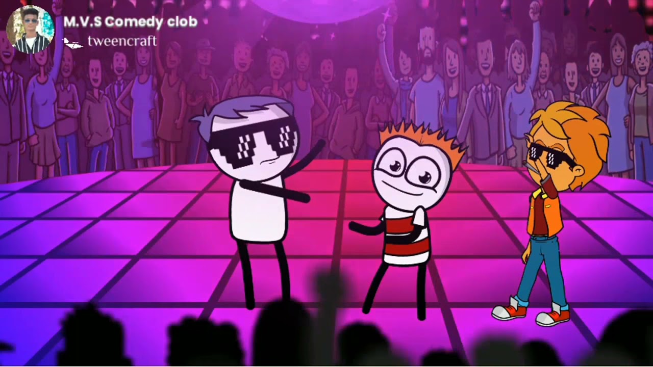 Cartoon dance..ll M.V.S comedy club ll short video ☘️