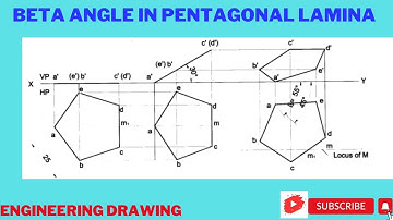 Beta angle problem in Pentagonal lamina Engineering Graphics/ Engineering Visualization