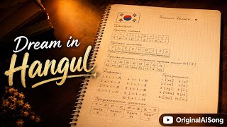 Dream in Hangul 🇰🇷💜 | Korean Dream Song | Original AI Song screenshot 1