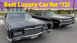 What's the Best Luxury Car for 1972?  Imperial LeBaron, Lincoln Continental or Cadillac Deville?