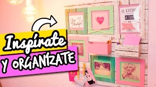 ¡Pizarrón Organizador de Cartón! Casero DE PARED para tu ESCRITORIO Manualidades - Catwalk