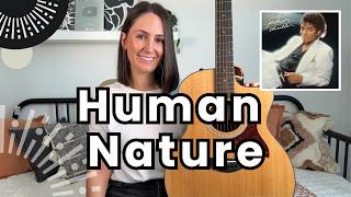 HUMAN NATURE Guitar Tutorial - Michael Jackson Guitar Lesson [FULL play through!]