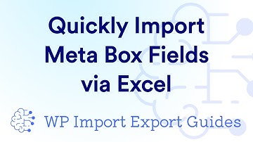 Quickly Import Meta Box Fields via Excel